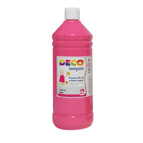Tempera in flacone Deco 1 L - rosa - 08808/07